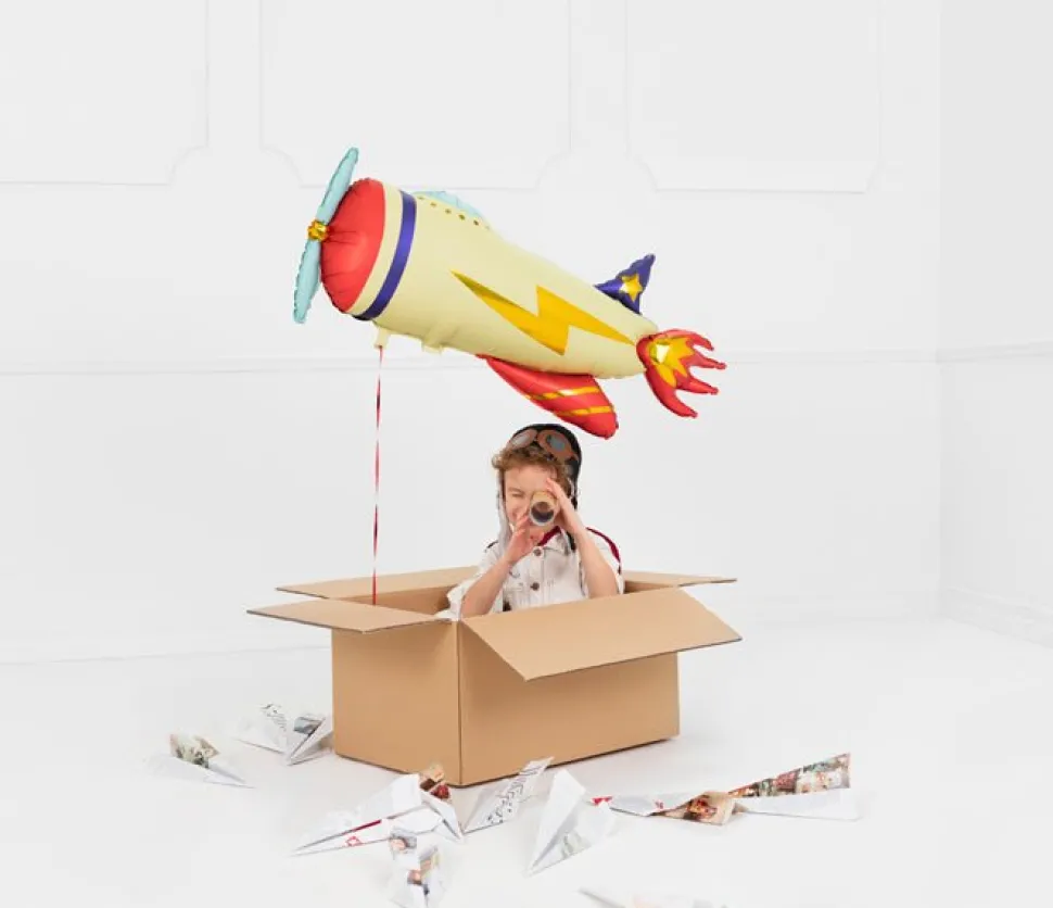 Helium Ballon Vliegtuig Leeg 91cm