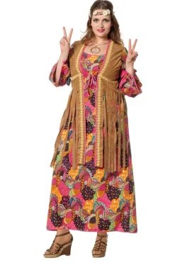 Hippie Jurk Lang Gekleurd