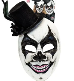 Hoed Masker Zwart Wit Schedel