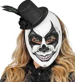 Hoed Masker Zwart Wit Schedel