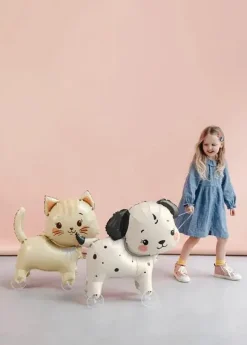 Hond Folie Ballon Wit Zwart Leeg 70cm