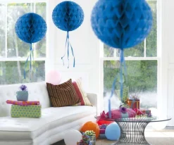 Honeycomb Bal Blauw 30cm