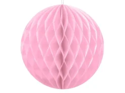 Honeycomb Bal Lichtroze 10cm
