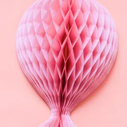 Honeycomb Ballon Lichtroze 37cm