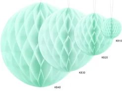 Honeycomb Bal Mintgroen 40cm