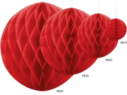 Honeycomb Bal Rood 10cm