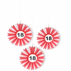 Honeycomb 18 Jaar Verkeersbord 25cm 3st