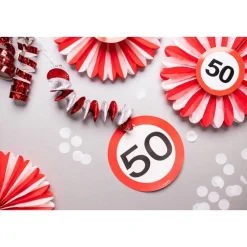 Honeycomb 50 Jaar Verkeersbord 25cm 3st