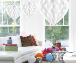Honeycomb Wit Hart 30cm