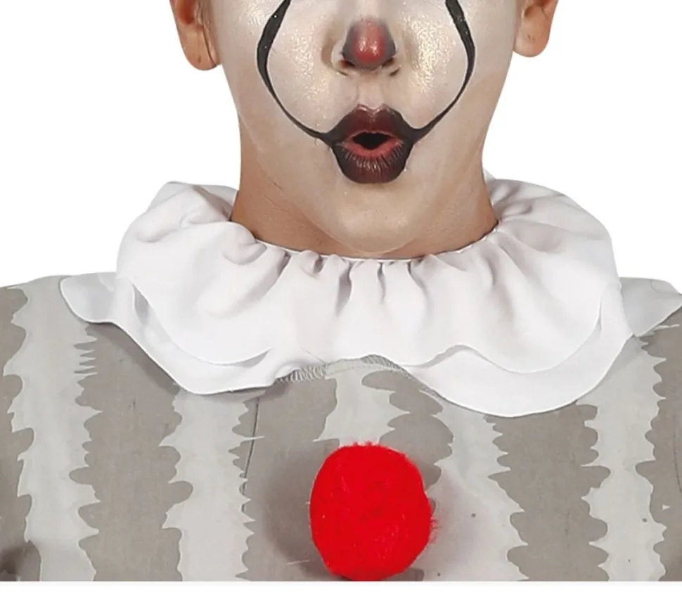Horror Clown Halloween Kostuum Dames Grijs