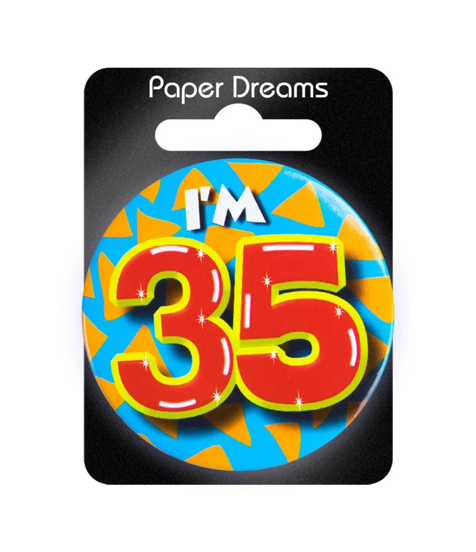 I'm 35 Button 35 Jaar 5,5cm