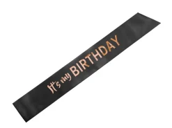It'S My Birthday Sjerp Zwart Rose Goud 79cm