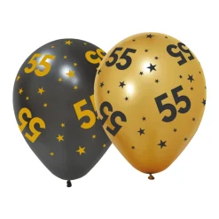 55 Jaar Ballonnen 31cm 6st