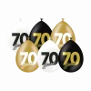 70 Jaar Ballonnen 30cm 6st