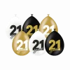 21 Jaar Ballonnen 30cm 6st
