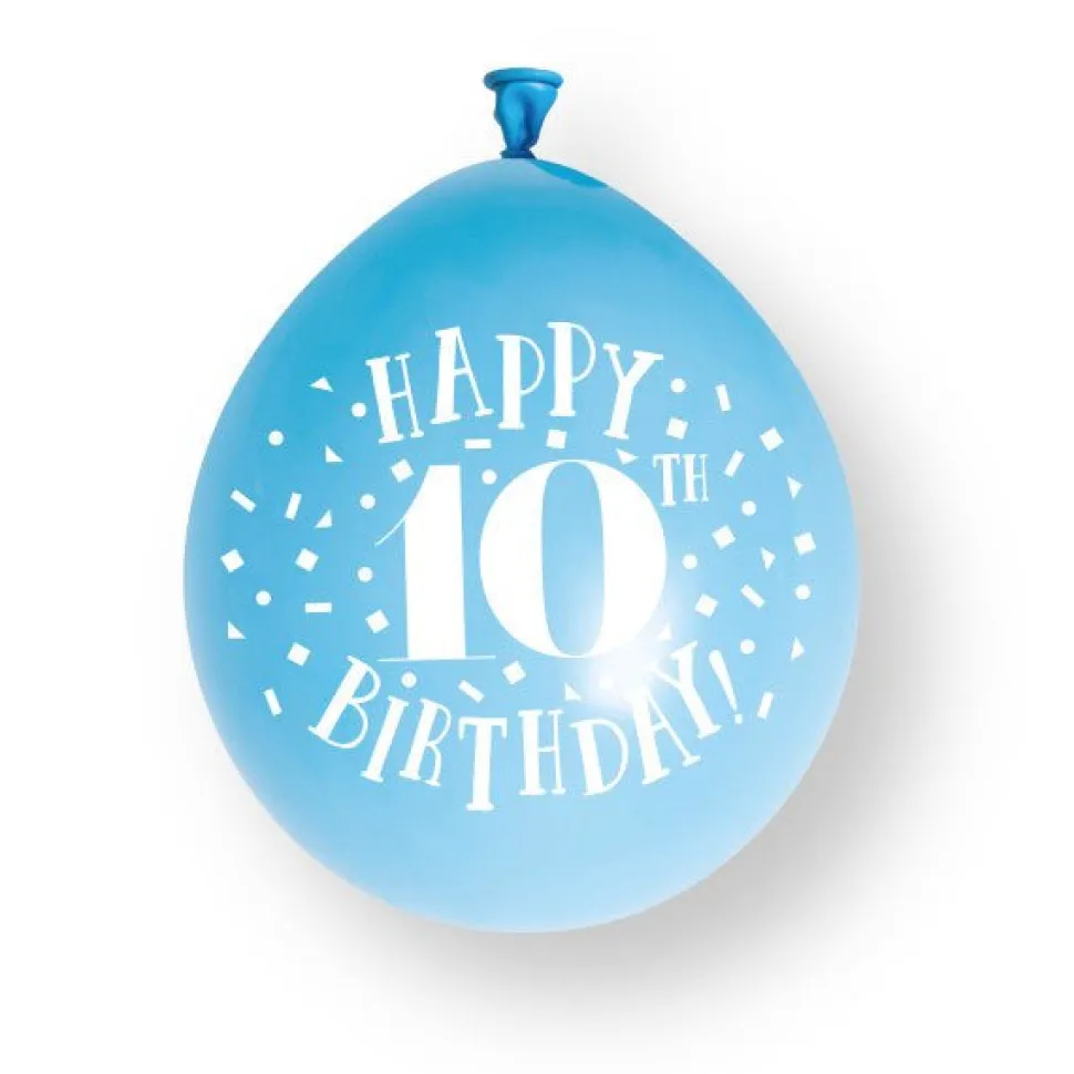 10 Jaar Ballonnen Gekleurd 23cm 10st