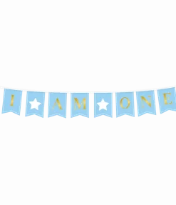 1 Jaar Banner Blauw