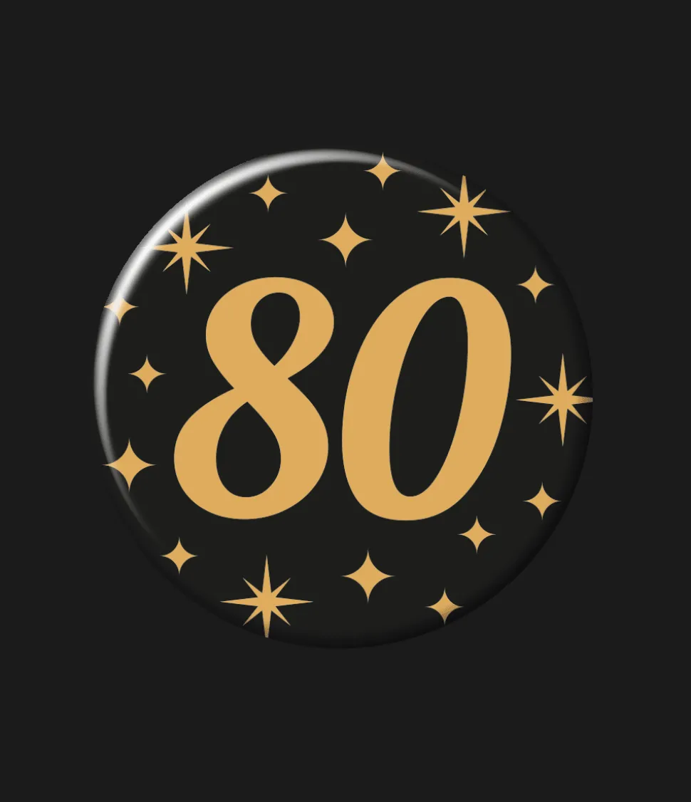 80 Jaar Button