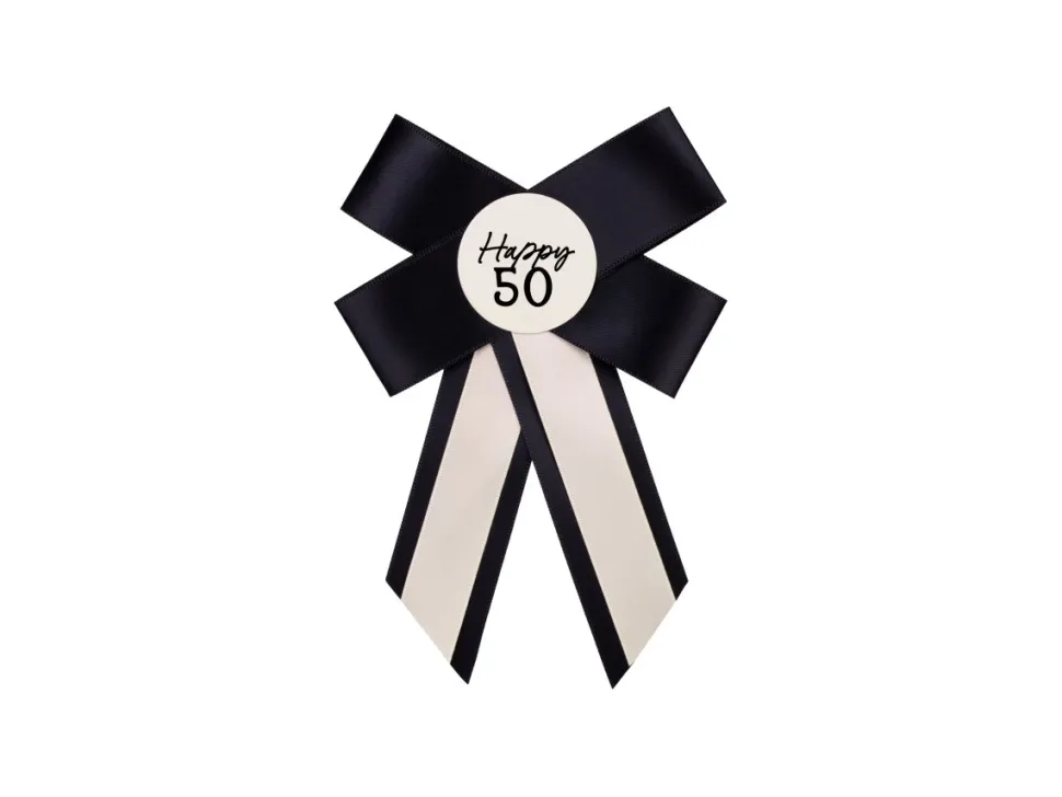 50 Jaar Button Strik 17cm