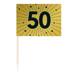 50 Jaar Cocktailprikkers Goud 50st