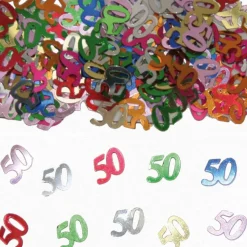 50 Jaar Confetti Gekleurd 1Cm 14gr