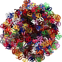 50 Jaar Confetti Gekleurd 1Cm 14gr
