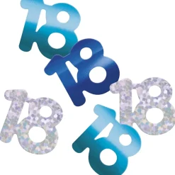 18 Jaar Confetti Zak Blauw 14gr