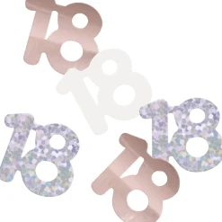 18 Jaar Confetti Zak Rose Goud 14gr