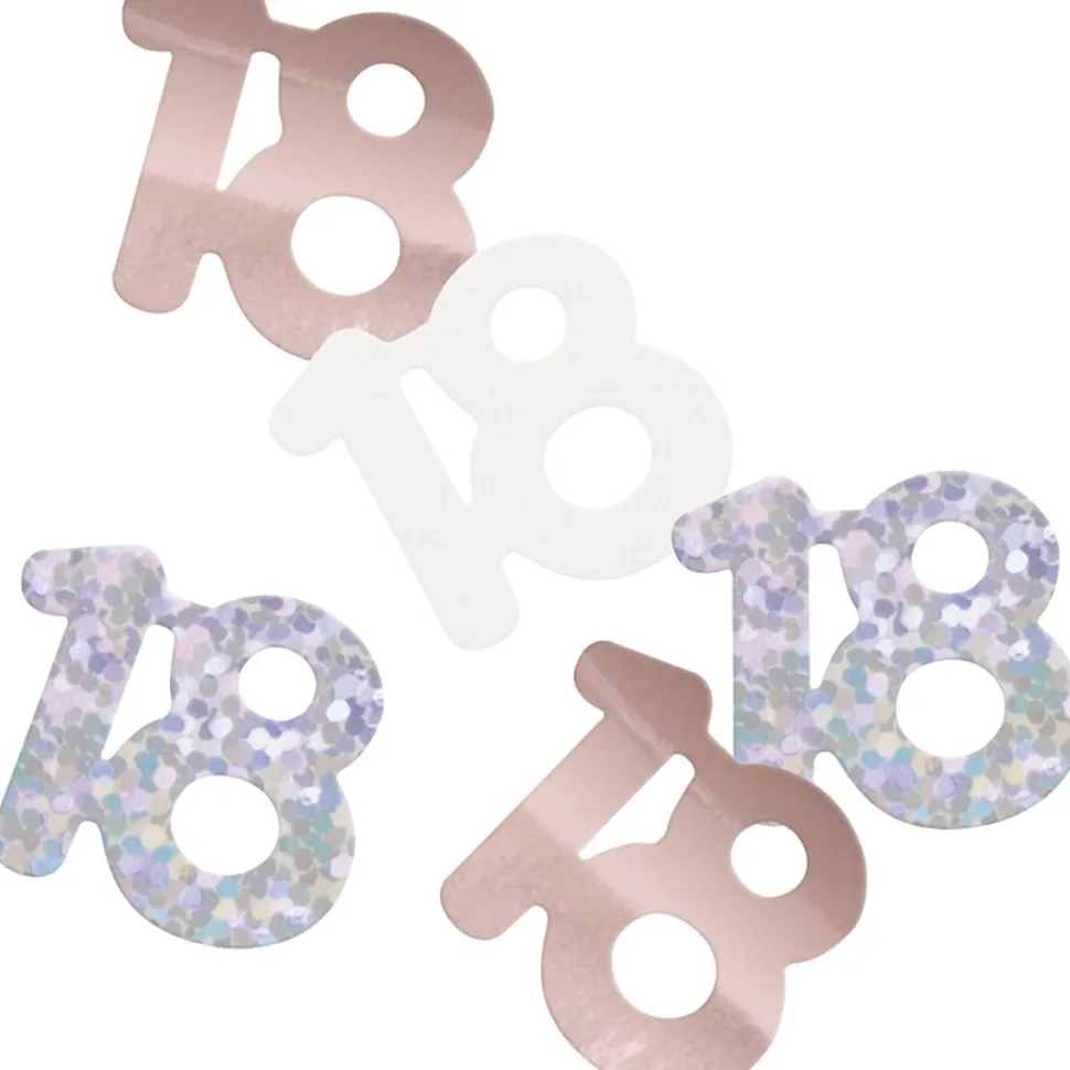 18 Jaar Confetti Zak Rose Goud 14gr