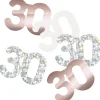 30 Jaar Confetti Zak Rose Goud 14gr