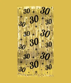 30 Jaar Deurgordijn Goud Zwart