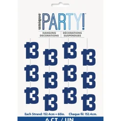 13 Jaar Hangdecoratie Blauw 1,52m