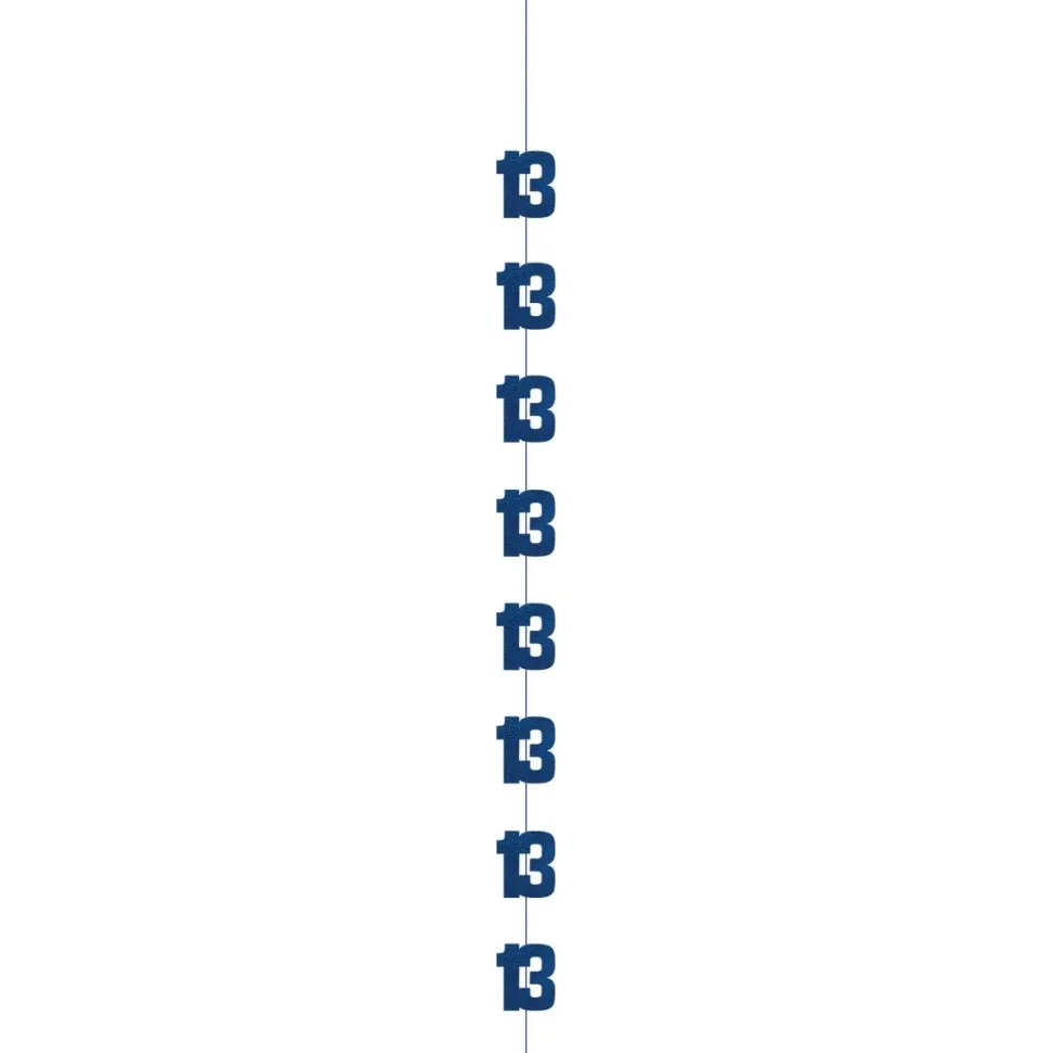 13 Jaar Hangdecoratie Blauw 1,52m