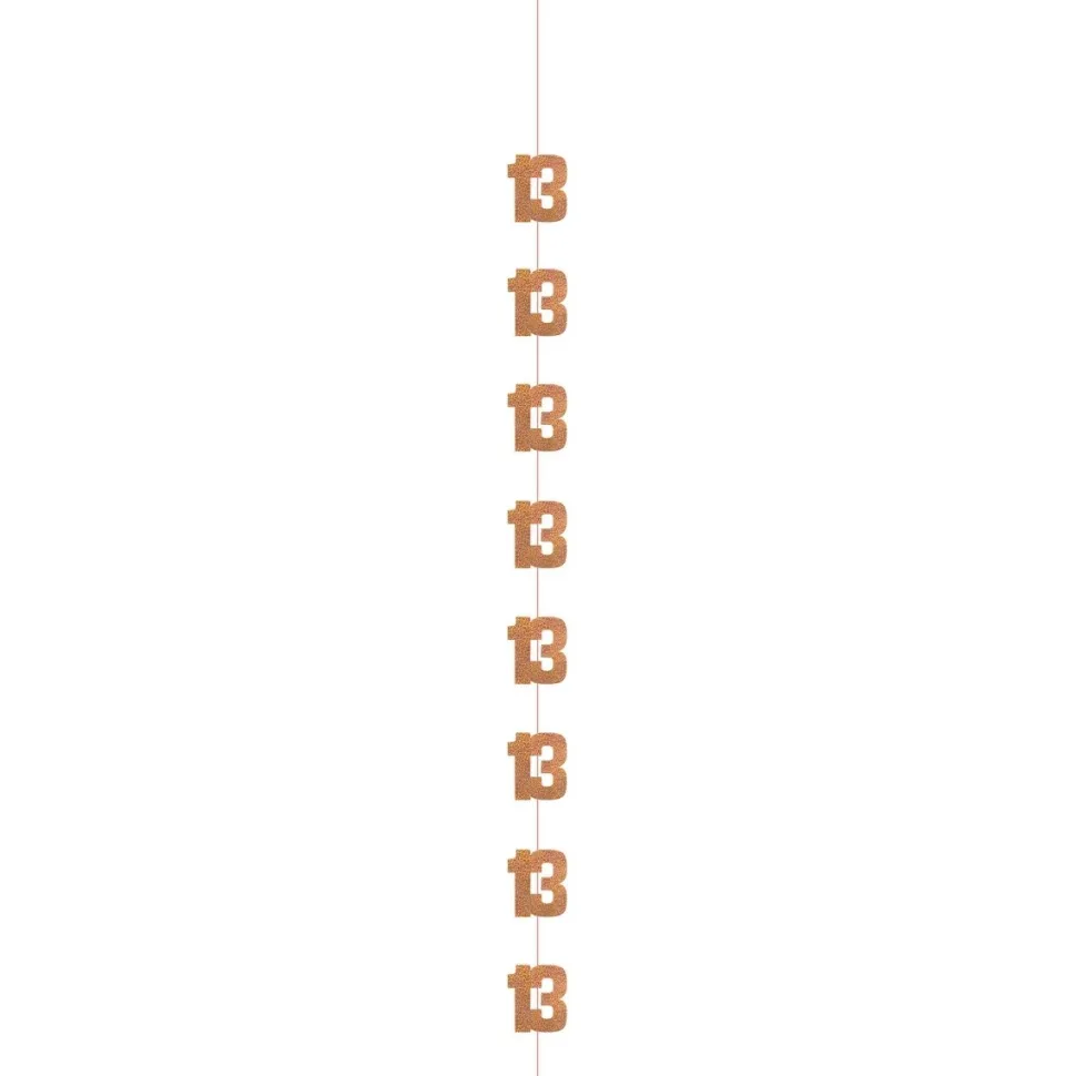 13 Jaar Hangdecoratie Rose Goud 1,52m