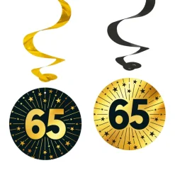 65 Jaar Hangdecoratie 4st