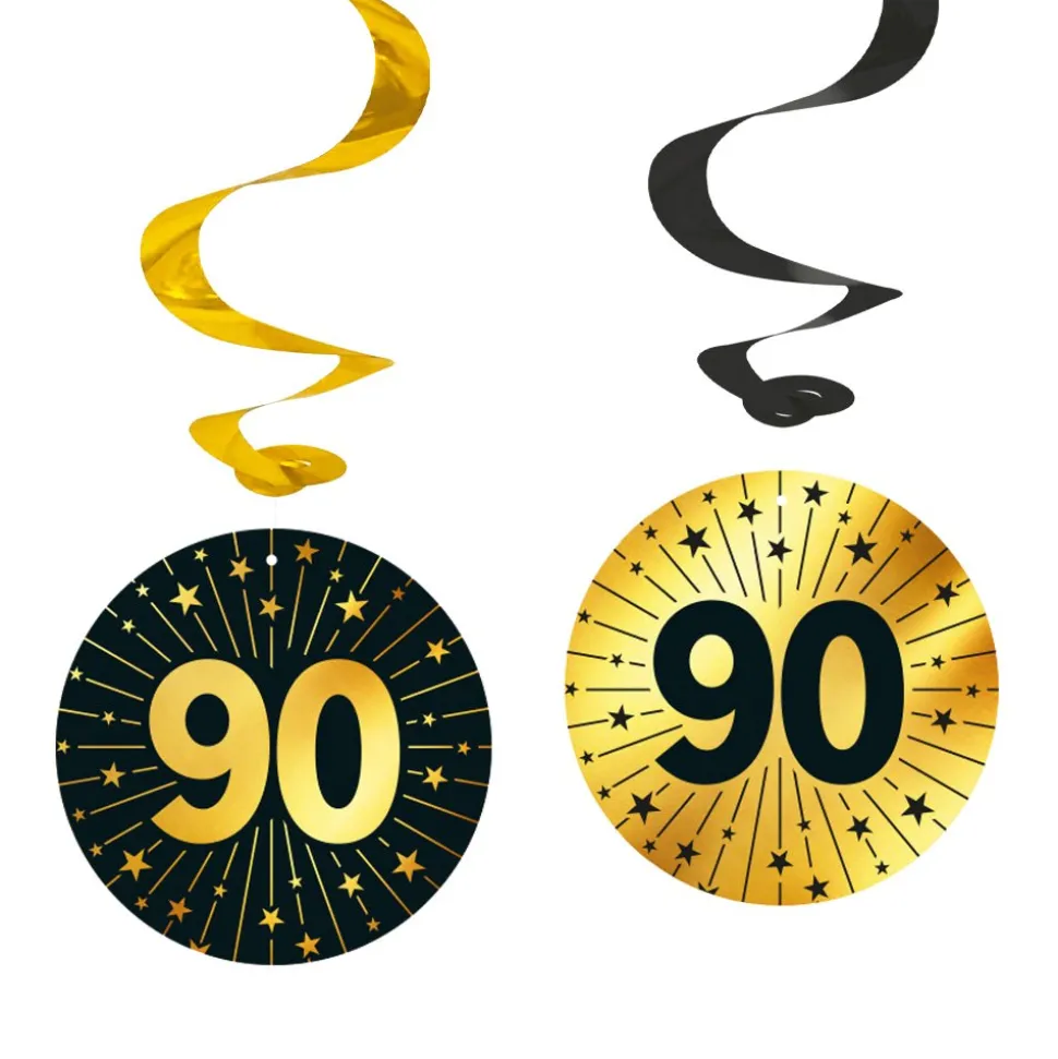 90 Jaar Hangdecoratie 4st