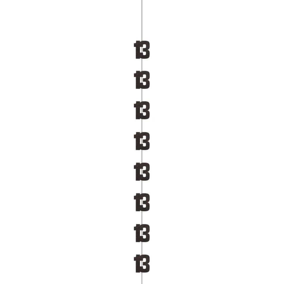 13 Jaar Hangdecoratie Zilver 1,52m