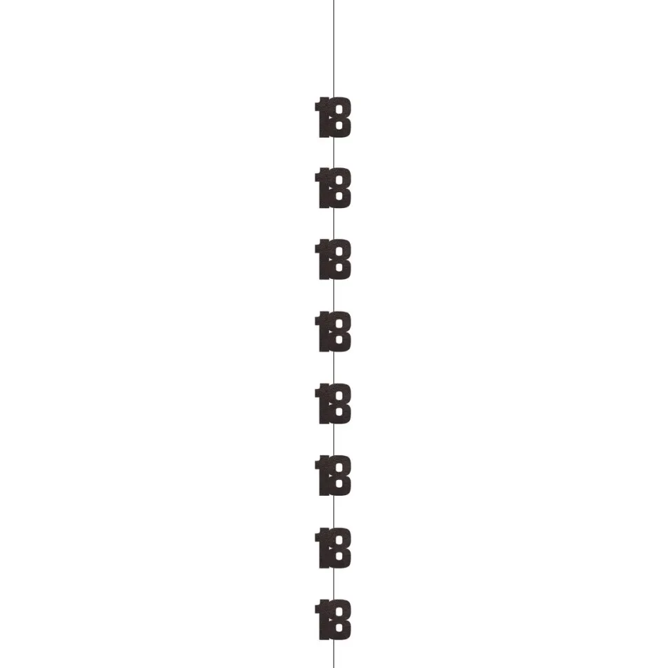 18 Jaar Hangdecoratie Zilver 1,52m