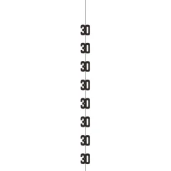 30 Jaar Hangdecoratie Zilver 1,52m