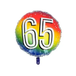 65 Jaar Helium Ballon 45cm