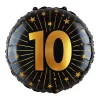 10 Jaar Helium Ballon Leeg 45cm