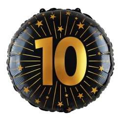10 Jaar Helium Ballon Leeg 45cm