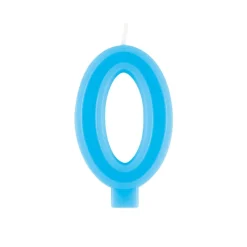 0 Jaar Kaars Blauw