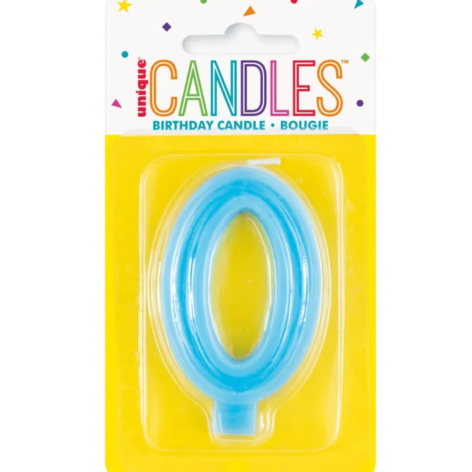 0 Jaar Kaars Blauw