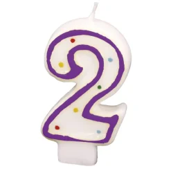 2 Jaar Kaars 7,3cm