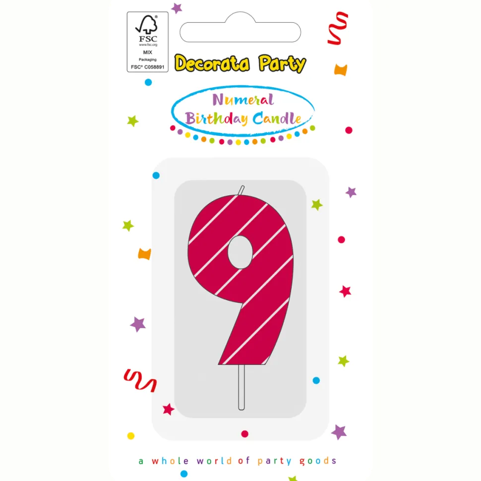 9 Jaar Kaars Roze