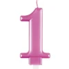 1 Jaar Kaars Roze 12cm