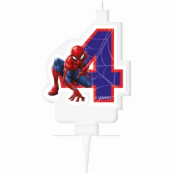 4 Jaar Kaars Spiderman