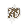 70 Jaar Kaars Wit Goud