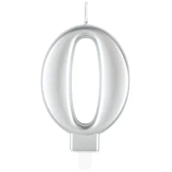 0 Jaar Kaars Zilver